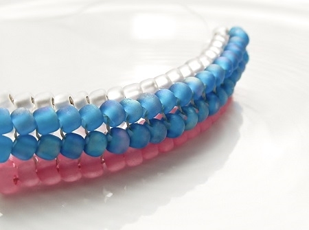 tubular herringbone - seed beads size 8